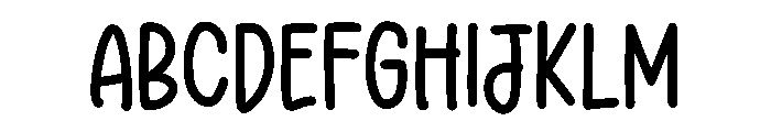 PG Rainbow Dreams Font UPPERCASE