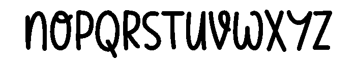 PG Rainbow Dreams Font UPPERCASE