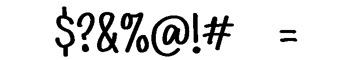 PG Rainbow Sunday Font OTHER CHARS
