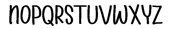 PG Rainbow Sunday Font UPPERCASE