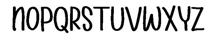 PG Rainbow Sunday Font LOWERCASE