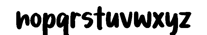 PG Rosavelle Font LOWERCASE