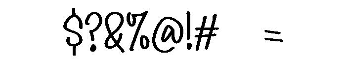 PG Roseline Font OTHER CHARS