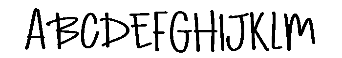 PG Roseline Font UPPERCASE