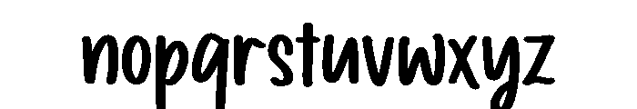 PG Roughline Font LOWERCASE
