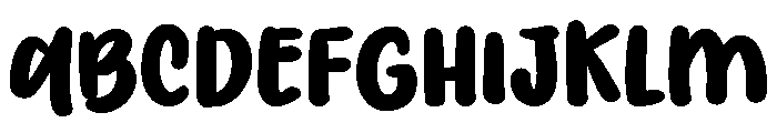 PG Rushly Font UPPERCASE
