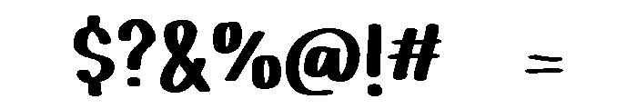 PG Rustic Brush Regular Font OTHER CHARS