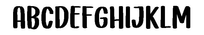 PG Rustic Brush Regular Font UPPERCASE