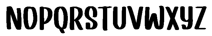 PG Rustic Brush Regular Font UPPERCASE
