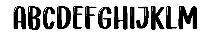 PG Rustic Shines Font UPPERCASE