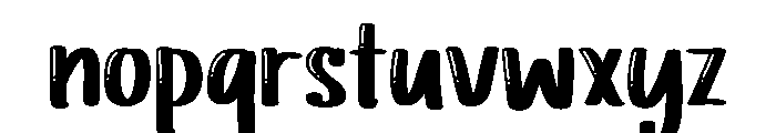 PG Rustic Shines Font LOWERCASE