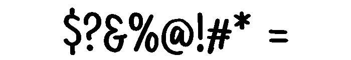 PG Scoopie Regular Font OTHER CHARS