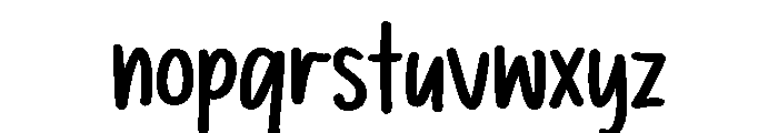 PG Scoopie Regular Font LOWERCASE