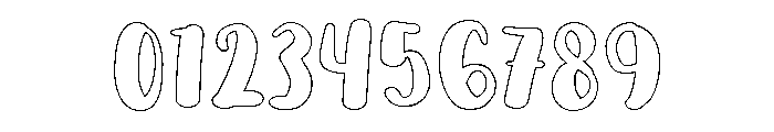 PG Seranova Outline Font OTHER CHARS