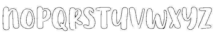 PG Seranova Outline Font UPPERCASE