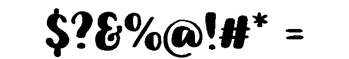 PG Seventies Font OTHER CHARS