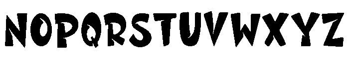PG Shadow Ripper Regular Font UPPERCASE