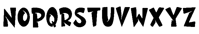 PG Shadow Ripper Regular Font LOWERCASE