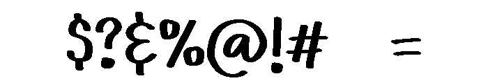 PG Shine Brush Font OTHER CHARS