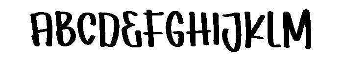 PG Shine Brush Font UPPERCASE