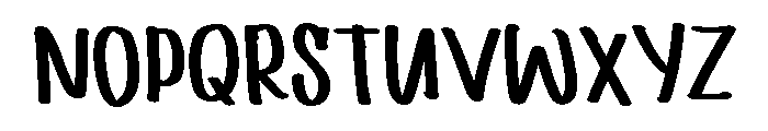 PG Shine Brush Font LOWERCASE