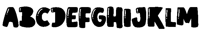 PG Shines Square Font UPPERCASE