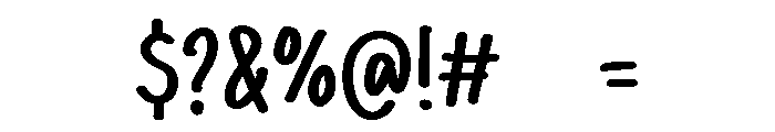 PG Shiny Loves Regular Font OTHER CHARS