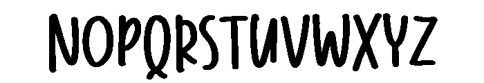 PG Shiny Loves Regular Font UPPERCASE