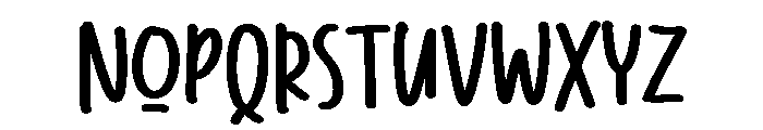 PG Shiny Loves Regular Font LOWERCASE
