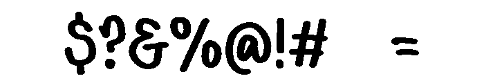 PG Silka Brush Font OTHER CHARS