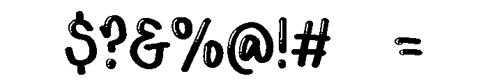 PG Silka Shine Font OTHER CHARS