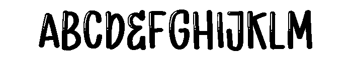 PG Silka Shine Font UPPERCASE