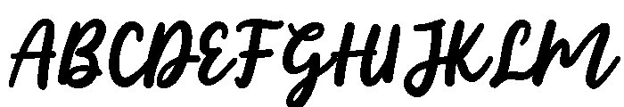 PG Simple Brush Font UPPERCASE
