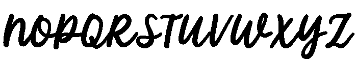 PG Simple Brush Font UPPERCASE