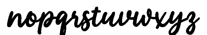 PG Simple Brush Font LOWERCASE