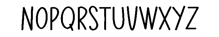 PG Simple Playful Regular Font UPPERCASE
