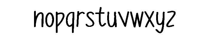 PG Simple Playful Regular Font LOWERCASE
