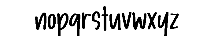 PG Simple Quick Font LOWERCASE
