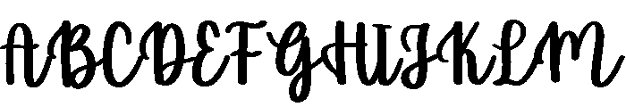PG Simple Script Regular Font UPPERCASE