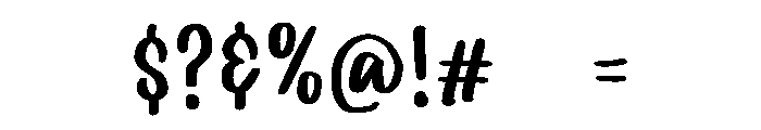 PG Simple Thicks Font OTHER CHARS