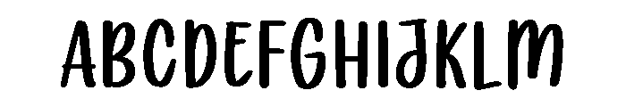 PG Simple Thicks Font UPPERCASE