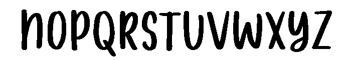 PG Simple Thicks Font UPPERCASE