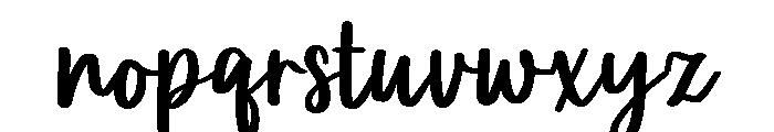 PG Simple Thicks Font LOWERCASE