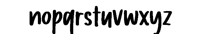 PG Simple Valentine Font LOWERCASE