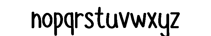 PG Simply Blush Font LOWERCASE