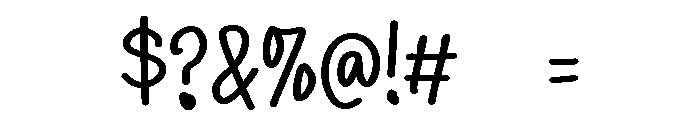 PG Smudgie Font OTHER CHARS