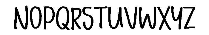 PG Smudgie Font UPPERCASE