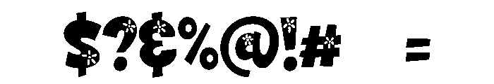 PG Sneaky Bloom Font OTHER CHARS
