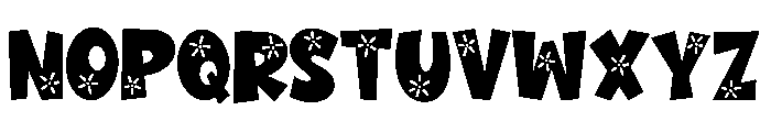 PG Sneaky Bloom Font UPPERCASE