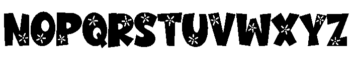 PG Sneaky Bloom Font LOWERCASE